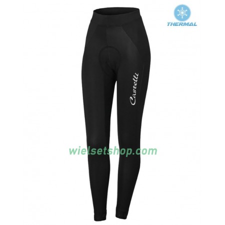 Fietsbroek Lang 2016 Castelli Viva Dames N001 Winter Thermal Fleece